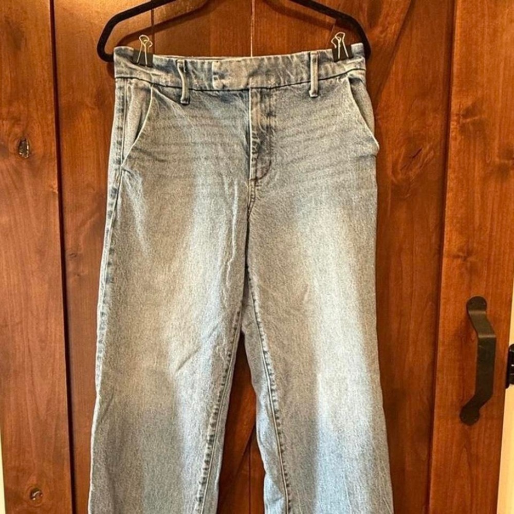 High-waisted wide-leg blue jeans Size‎ 6